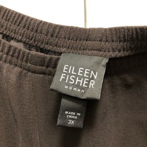 Eileen Fisher Brown Silk Pants